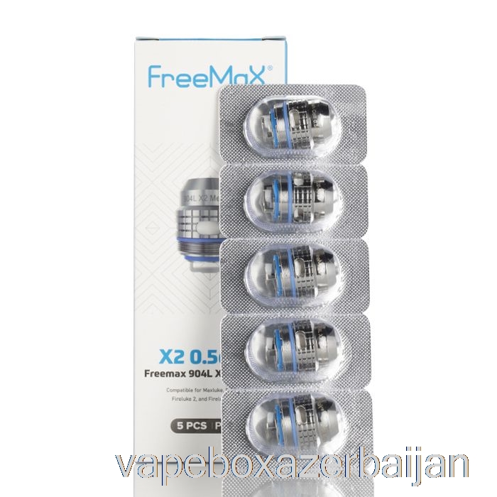 Vape Azerbaijan FreeMaX Maxluke 904L X Replacement Coils 0.5ohm 904L X2 Dual Mesh Coils